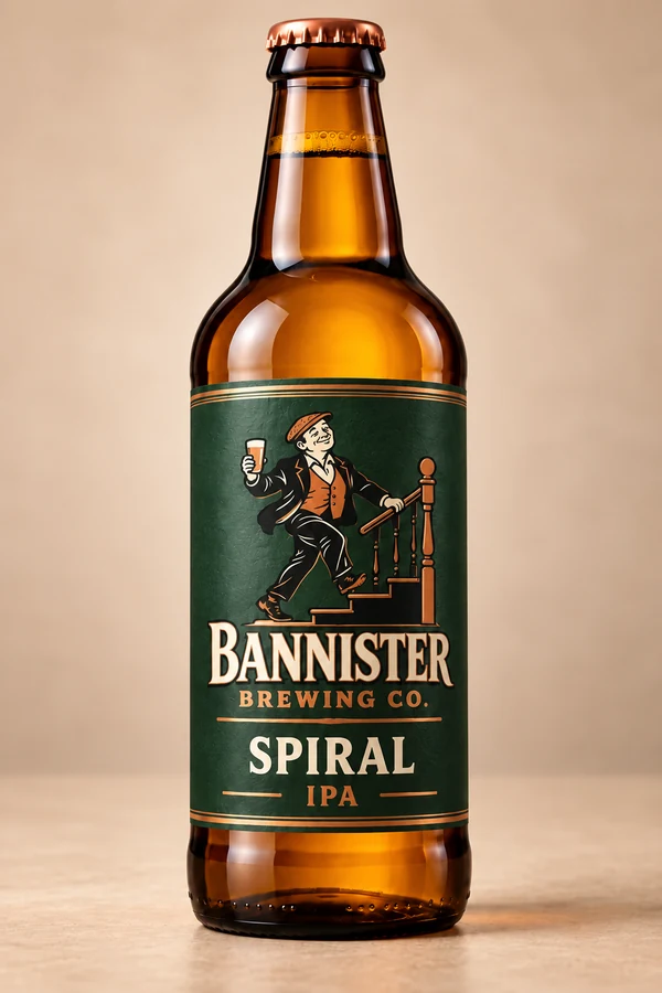 Spiral IPA bottle artwork